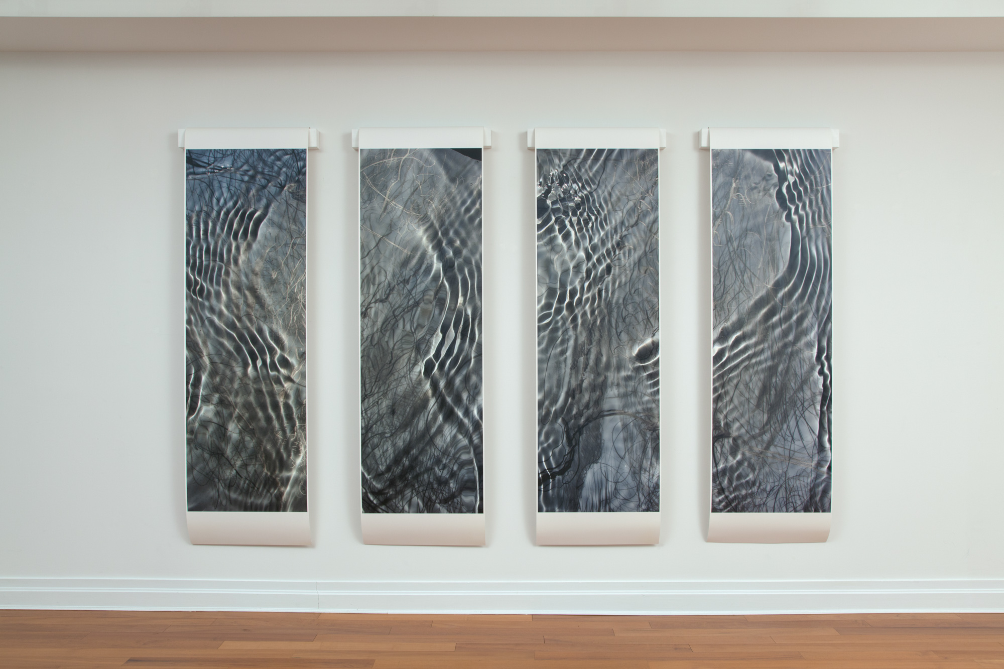Drawn In I-IV, 2013 (Waterlines) - Installation View
