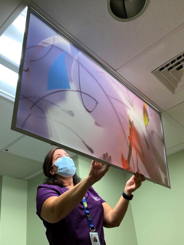 Installation of Panel in Patient Room