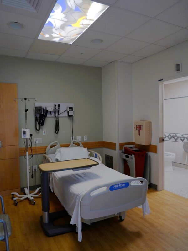Patient Room at Smilow Cancer Hospital